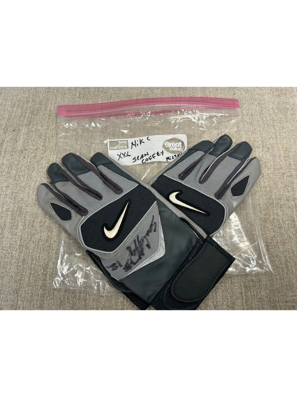 Sean Coffey #12 Autographed Signed Gloves Missouri Tigers MU Tigers Mizzou NCAA